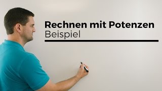 Potenzrechnung paar Beispiele Potenzen  Mathe by Daniel Jung [upl. by Atilal]