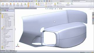 SolidWorks Surfacing to Create FSAE Body Work  Part 2 [upl. by Airan]