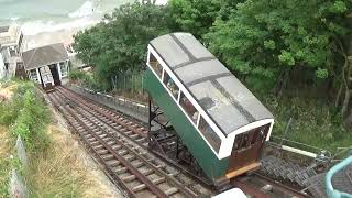 Scarborough Funicular Railways 2021Central Tramway Cliff Lift amp Spa Cliff Lift [upl. by Towrey112]