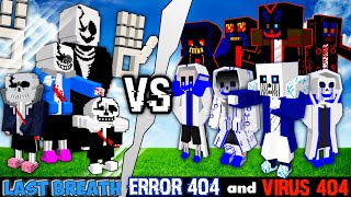 Team Last Breath Sans vs Error 404 sans and Virus 404 sansTeam Error 2 [upl. by Tammy999]