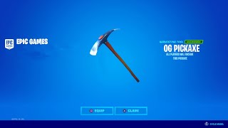 HOW TO GET THE OG DEFAULT PICKAXE IN FORTNITE [upl. by Lleihsad]