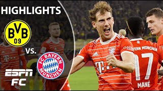 Borussia Dortmund vs Bayern Munich  Bundesliga Highlights  ESPN FC [upl. by Kcam]