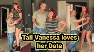 Tall Vanessa 67 Loves💞 her 56 Date  Tall Woman Short man height comparison [upl. by Nnyleak]