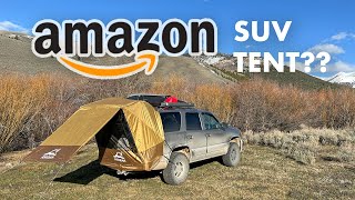 Testing the Cheapest SUV Tent on Amazon [upl. by Htevi]