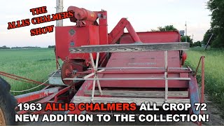 Allis Chalmers Show New Addition to the Collection 1963 Allis Chalmers All Crop 72 Combine [upl. by Garnett]