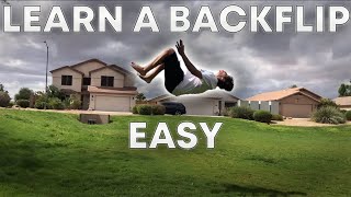 How To DO A BACKFLIP ON GROUND Step By Step TUTORIAL [upl. by Notlok]