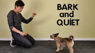 Teach Dog to Stop Barking  Bark and Quiet on Cue [upl. by Luigi664]