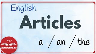 Articles in English  Learn English  EasyTeaching [upl. by Norrahs]