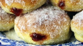 Pączki  Polish Jelly Donuts  Oven Baked Doughnuts [upl. by Aniger]