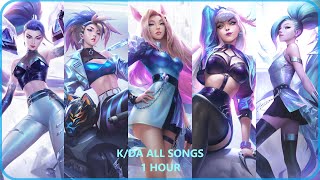 KDA ALL SONGS 1 Hour [upl. by Elsi]