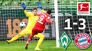 Lewandowski Keeps Scoring  SV Werder Bremen  FC Bayern München  13  Highlights  Matchday 25 [upl. by Roanne]