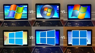 Windows XP vs Vista vs 7 vs 81 vs 10 vs 11  Speed Test [upl. by Cher643]