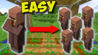 117 EASIEST Way To BREED VILLAGERS In Minecraft  Simple Villager Breeder [upl. by Godiva]