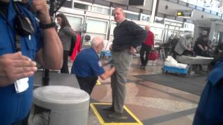 TSA pat down Denver Airport [upl. by Lenrow]