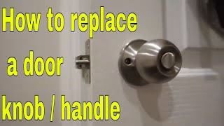 How to remove door knob without exposed screws [upl. by Brigg]