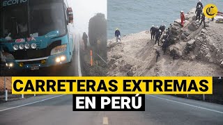 Las CARRETAS PELIGROSAS del Perú además de Pasamayo [upl. by Geirk]