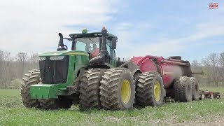 Big TRACTORS Spreading Manure [upl. by Anatlus]