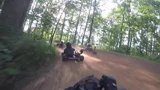 Go kart Racing in the woods [upl. by Assilim]