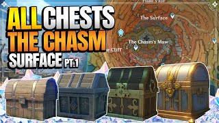 ALL Chest Locations  The Chasm Surface  Part 1  Achievement 248 【Genshin Impact】 [upl. by Aronle]