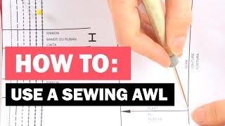 How to use a tailors awl for sewing [upl. by Siletotsira]