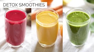 3 Detox Juice Recipes for Healthy Skin amp Digestion [upl. by Jewett]