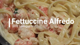 The Best FETTUCCINE Alfredo With Langostino  15 Minutes to make [upl. by Nadda]