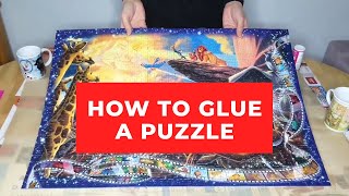 How To Glue A Jigsaw Puzzle Together [upl. by Nnair]