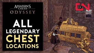 Assassins Creed Odyssey  All 17 Legendary Chest Locations [upl. by Hirst]