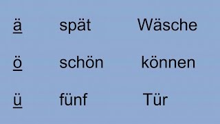 Deutsch lernen für Anfänger Aussprache [upl. by Arimat]