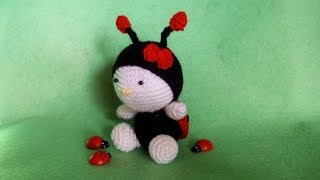 Coccinella Uncinetto 🐞 Amigurumi Tutorial  Ladybug Crochet  Mariquita Crochet [upl. by Wendt634]