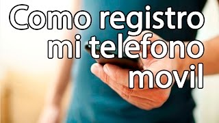 como registrar mi teléfono celular en colombia [upl. by Nauqit]