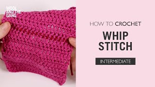 How To Knit Whip Stitch [upl. by Esydnac]