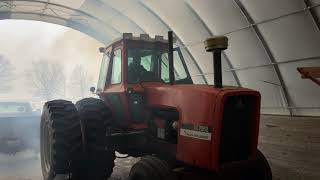 Allis Chalmers 7060 Cold Start 10300 Hours [upl. by Bonnibelle]