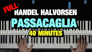 HOW TO PLAY PASSACAGLIA BY HANDELHALVORSEN  PIANO TUTORIAL LESSON FULL PIANO SOLO [upl. by Atteloiv]