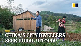 Chinese city dwellers opt for simpler lives in rural communes [upl. by Enak]