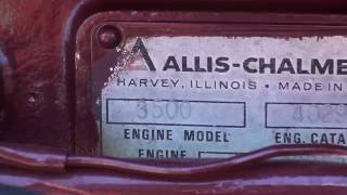 Made in Harvey Illinois AllisChalmers Engine on 7030 Tractor [upl. by Yelsha362]