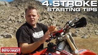 4 Stroke Motorcycle Starting Tips [upl. by Ladew]