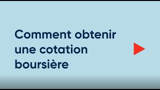 Comment obtenir une cotation boursière [upl. by Repsac522]