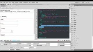 Adobe Dreamweaver CC Creating a Contact Form [upl. by Ruben401]