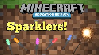 🧪 How to make all 5 SPARKLERS  Minecraft Education Edition [upl. by Alicea]