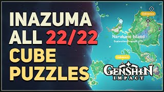 All 22 Inazuma Cubes Puzzles Genshin Impact [upl. by Norse]