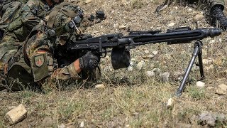 German Army MG3 Machine Gunners in Action [upl. by Celle633]