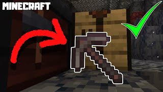 MINECRAFT  How to Make NETHERITE PICKAXE 1161 [upl. by Anuahsed]