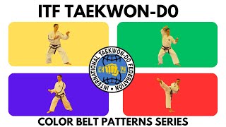 ITF TaekwonDo Color Belt Patterns Series  Chon Ji  Choong Moo [upl. by Ahtelrac]