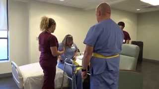 Physical Therapy Transfer Training  How To Transfer From Wheelchair To Bed [upl. by Notsag]