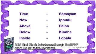 50 Telugu Words 02  Learn Telugu through English [upl. by Zubkoff]