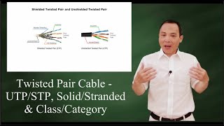 Twisted Pair Cable UTPSTP solidstranded amp classcategory [upl. by Hedvige]