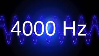 4000 Hz clean pure sine wave TEST TONE 4 khz frequency [upl. by Hylton64]