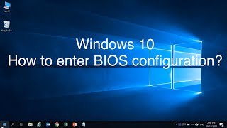 Windows 10  How to Enter BIOS Configuration  ASUS SUPPORT [upl. by Stasny607]