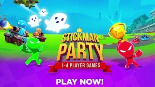 Stickman Party 1 2 3 4 Player Games Free  All Minigames Android iOS Game [upl. by Rebba]